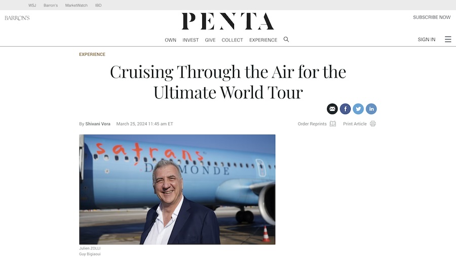 Penta magazine usa Luxury Air Cruises 